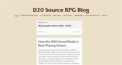 Desktop Screenshot of d20source.com