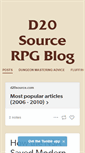 Mobile Screenshot of d20source.com